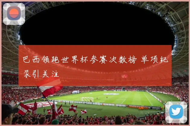巴西领跑世界杯参赛次数榜 单项纪录引关注