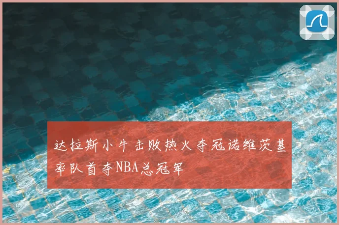 达拉斯小牛击败热火夺冠诺维茨基率队首夺NBA总冠军